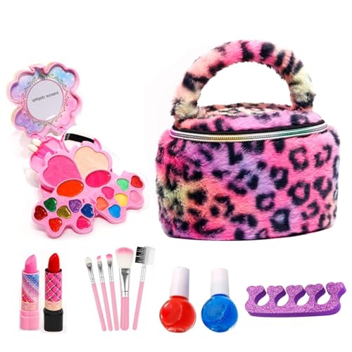 Waschbares Make-up für kleine Mädchen, Make-up-Set für Mädchen | 22 x Simulationsspielzeug für Mädchen, echte waschbare Kosmetik-Kits – Nagel-Zubehör-Set, Nagelzubehör von Glugahrif