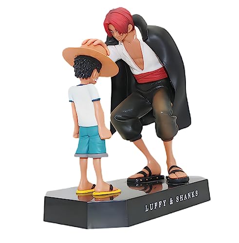 Glurak Luffy Figuren Anime Statue Model Shanks Actionfigur Doll Collectibles Sammlerstück Dekoration Ornamente Sammlung Desktop Puppe -18cm von Glurak