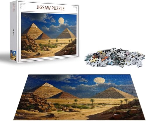 Puzzle 1500 Teile Ägypten Puzzle Landschaft Holzpuzzle Erwachsene Klassische Jigsaw, EIN Herausforderndes Rätsel, Puzzlespiele für Die Ganze Familie Jigsaw für Erwachsene und Kinder Ab 14 Jahrenx-25 von Gmeignl