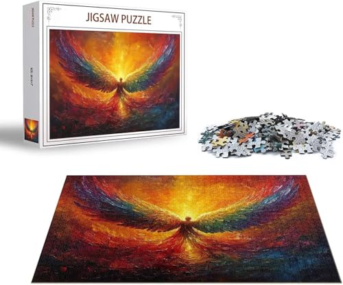 Puzzle 1500 Teile Abstrakt Puzzle Engel Holzpuzzle ErwachseneGroß Klassische Jigsaw, EIN Herausforderndes Rätsel, Puzzlespiele für Die Ganze Familie Jigsaw für Erwachsene und Kinder Ab 14 Jahrenx-169 von Gmeignl