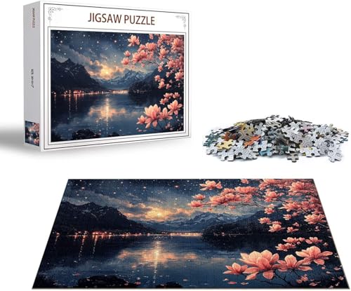 Puzzle 1500 Teile Blume Puzzle Landschaft Holzpuzzle ErwachseneGroß Klassische Jigsaw, Ein Herausforderndes Rätsel Puzzlespiele für Die Ganze Familie Jigsaw für Erwachsene und Kinder Ab 14 Jahrenx-217 von Gmeignl