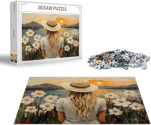 Puzzle 1500 Teile Blume Puzzle Landschaft Holzpuzzle ErwachseneGroß Klassische Jigsaw, Ein Herausforderndes Rätsel Puzzlespiele für Die Ganze Familie Jigsaw für Erwachsene und Kinder Ab 14 Jahrenx-400 von Gmeignl