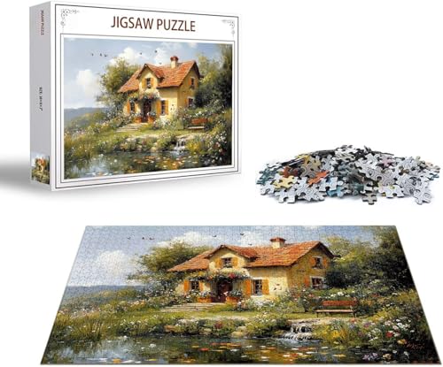 Puzzle 1500 Teile Blume Puzzle Rose Holzpuzzle Erwachsene DIY Groß Klassische Jigsaw, Ein Herausforderndes Rätsel, Puzzlespiele für Die Ganze Familie Jigsaw für Erwachsene und Kinder Ab 14 Jahrenx-198 von Gmeignl