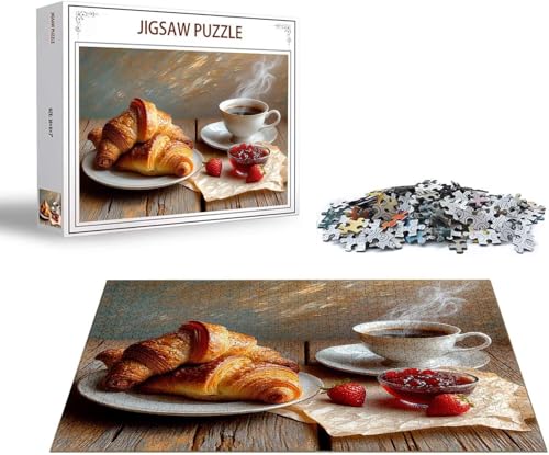 Puzzle 1500 Teile Essen Puzzle Retro Holzpuzzle Erwachsene DIY Groß Klassische Jigsaw, Ein Herausforderndes Rätsel, Puzzlespiele für Die Ganze Familie Jigsaw für Erwachsene und Kinder Ab 14 Jahrenx-19 von Gmeignl