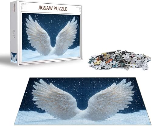 Puzzle 1500 Teile Feder Puzzle Schönheit Holzpuzzle ErwachseneGroß Klassische Jigsaw, Ein Herausforderndes Rätsel, Puzzlespiele für Die Ganze Familie Jigsaw für Erwachsene und Kinder Ab 14 Jahrenx-101 von Gmeignl