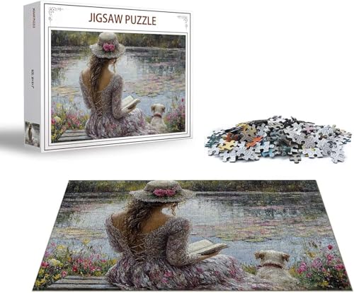 Puzzle 1500 Teile Frau Puzzle Schmetterling Holzpuzzle Erwachsene Klassische Jigsaw, EIN Herausforderndes Rätsel, Puzzlespiele für Die Ganze Familie Jigsaw für Erwachsene und Kinder Ab 14 Jahrenx-254 von Gmeignl