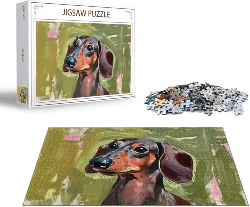 Puzzle 1500 Teile Hund Puzzle Tier Holzpuzzle Erwachsene, DIY Groß Klassische Jigsaw, EIN Herausforderndes Rätsel, Puzzlespiele für Die Ganze Familie Jigsaw für Erwachsene und Kinder Ab 14 Jahrenx-22 von Gmeignl