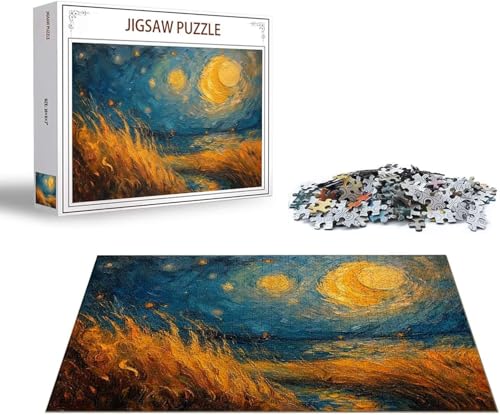 Puzzle 1500 Teile Landschaft Puzzle Abstrakt Holzpuzzle Erwachsene Klassische Jigsaw, EIN Herausforderndes Rätsel, Puzzlespiele für Die Ganze Familie Jigsaw für Erwachsene und Kinder Ab 14 Jahrenx-35 von Gmeignl