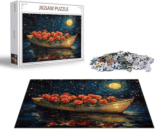 Puzzle 1500 Teile Landschaft Puzzle Blume Holzpuzzle ErwachseneGroß Klassische Jigsaw, Ein Herausforderndes Rätsel Puzzlespiele für Die Ganze Familie Jigsaw für Erwachsene und Kinder Ab 14 Jahrenx-126 von Gmeignl