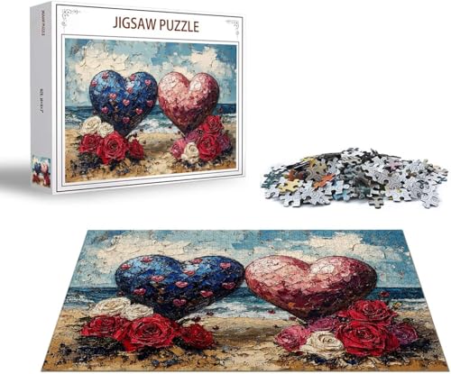 Puzzle 1500 Teile Liebe Puzzle Strand Holzpuzzle Erwachsene, Groß Klassische Jigsaw, EIN Herausforderndes Rätsel, Puzzlespiele für Die Ganze Familie Jigsaw für Erwachsene und Kinder Ab 14 Jahrenx-124 von Gmeignl