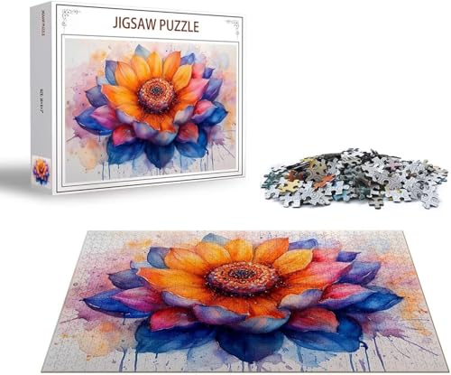 Puzzle 1500 Teile Mandala Puzzle Blume Holzpuzzle Erwachsene, Groß Klassische Jigsaw, EIN Herausforderndes Rätsel, Puzzlespiele für Die Ganze Familie Jigsaw für Erwachsene und Kinder Ab 14 Jahrenx-28 von Gmeignl