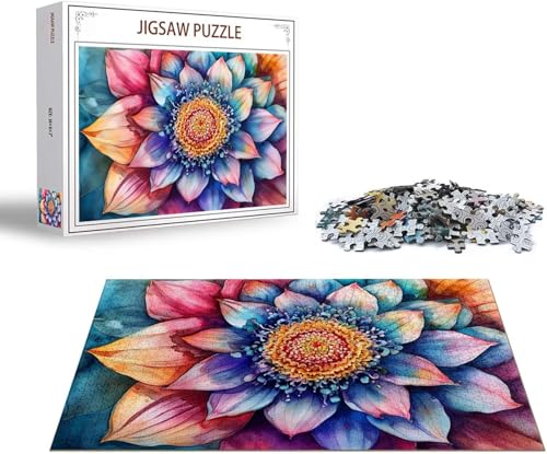 Puzzle 1500 Teile Mandala Puzzle Malerei Holzpuzzle ErwachseneGroß Klassische Jigsaw, EIN Herausforderndes Rätsel, Puzzlespiele für Die Ganze Familie Jigsaw für Erwachsene und Kinder Ab 14 Jahrenx-49 von Gmeignl