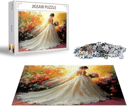 Puzzle 1500 Teile Rose Puzzle Blume Holzpuzzle Erwachsene DIY Groß Klassische Jigsaw, Ein Herausforderndes Rätsel, Puzzlespiele für Die Ganze Familie Jigsaw für Erwachsene und Kinder Ab 14 Jahrenx-128 von Gmeignl