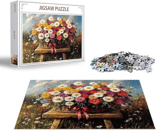 Puzzle 1500 Teile Schmetterling Puzzle Blume Holzpuzzle Erwachsene Klassische Jigsaw, Ein Herausforderndes Rätsel, Puzzlespiele für Die Ganze Familie Jigsaw für Erwachsene und Kinder Ab 14 Jahrenx-185 von Gmeignl