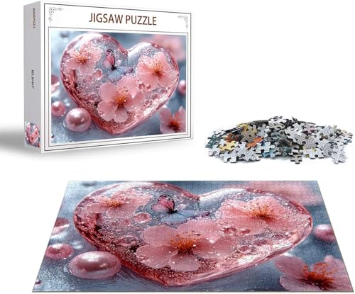 Puzzle 1500 Teile Schmetterling Puzzle Blume Holzpuzzle Erwachsene Klassische Jigsaw, Ein Herausforderndes Rätsel, Puzzlespiele für Die Ganze Familie Jigsaw für Erwachsene und Kinder Ab 14 Jahrenx-158 von Gmeignl