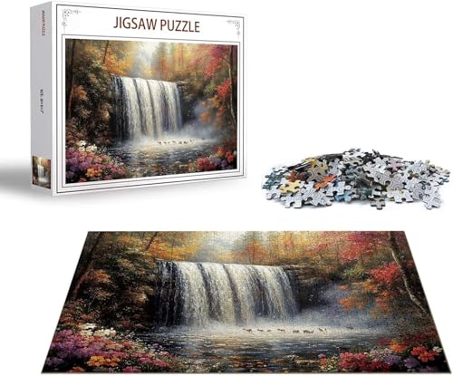 Puzzle 1500 Teile Tier Puzzle Blume Holzpuzzle Erwachsene DIY Groß Klassische Jigsaw, Ein Herausforderndes Rätsel, Puzzlespiele für Die Ganze Familie Jigsaw für Erwachsene und Kinder Ab 14 Jahrenx-247 von Gmeignl