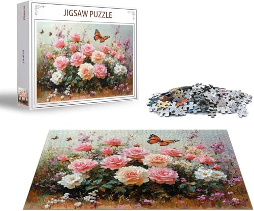 Puzzle 1500 Teile Tier Puzzle Blume Holzpuzzle Erwachsene DIY Groß Klassische Jigsaw, Ein Herausforderndes Rätsel, Puzzlespiele für Die Ganze Familie Jigsaw für Erwachsene und Kinder Ab 14 Jahrenx-148 von Gmeignl