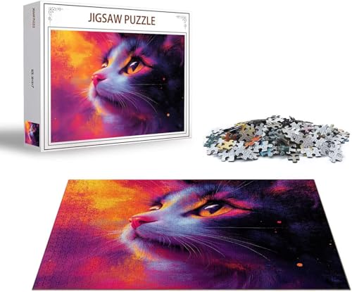 Puzzle 1500 Teile Tier Puzzle Leopard Holzpuzzle Erwachsene, Groß Klassische Jigsaw, EIN Herausforderndes Rätsel, Puzzlespiele für Die Ganze Familie Jigsaw für Erwachsene und Kinder Ab 14 Jahrenx-188 von Gmeignl