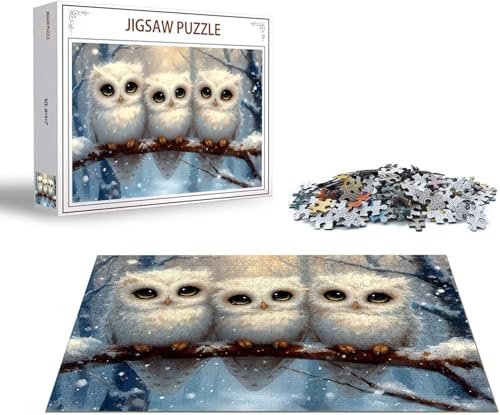 Puzzle 1500 Teile Tier Puzzle Winter Holzpuzzle Erwachsene DIY Groß Klassische Jigsaw, Ein Herausforderndes Rätsel, Puzzlespiele für Die Ganze Familie Jigsaw für Erwachsene und Kinder Ab 14 Jahrenx-68 von Gmeignl