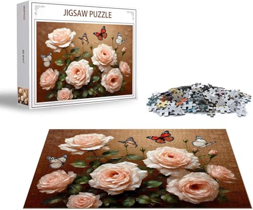 Puzzle 3000 Teile Blume Puzzle Schmetterling Holzpuzzle Erwachsene Klassische Jigsaw, EIN Herausforderndes Rätsel, Puzzlespiele für Die Ganze Familie Jigsaw für Erwachsene und Kinder Ab 14 Jahrenx-56 von Gmeignl