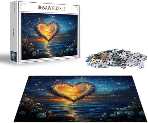 Puzzle 3000 Teile Liebe Puzzle Rose Holzpuzzle Erwachsene DIY Groß Klassische Jigsaw, Ein Herausforderndes Rätsel, Puzzlespiele für Die Ganze Familie Jigsaw für Erwachsene und Kinder Ab 14 Jahrenx-138 von Gmeignl