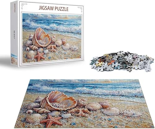 Puzzle 3000 Teile Strand Puzzle Hülse Holzpuzzle Erwachsene, Groß Klassische Jigsaw, EIN Herausforderndes Rätsel, Puzzlespiele für Die Ganze Familie Jigsaw für Erwachsene und Kinder Ab 14 Jahrenx-153 von Gmeignl