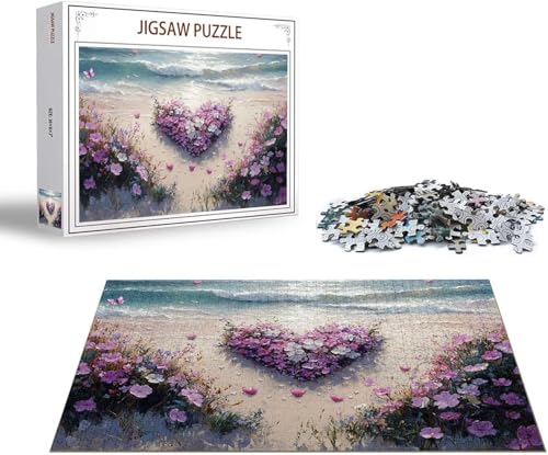 Puzzle 3000 Teile Strand Puzzle Hülse Holzpuzzle Erwachsene, Groß Klassische Jigsaw, EIN Herausforderndes Rätsel, Puzzlespiele für Die Ganze Familie Jigsaw für Erwachsene und Kinder Ab 14 Jahrenx-141 von Gmeignl