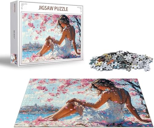 Puzzle 5000 Teile Blume Puzzle Frau Holzpuzzle Erwachsene, DIY Groß Klassische Jigsaw, Ein Herausforderndes Rätsel, Puzzlespiele für Die Ganze Familie Jigsaw für Erwachsene und Kinder Ab 14 Jahrenx-71 von Gmeignl