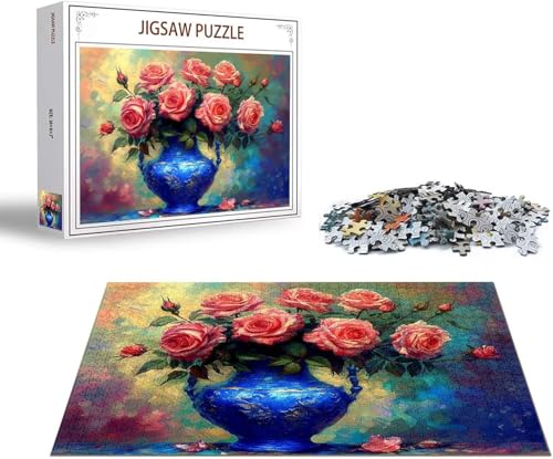 Puzzle 5000 Teile Blume Puzzle Rose Holzpuzzle Erwachsene, DIY Groß Klassische Jigsaw, Ein Herausforderndes Rätsel, Puzzlespiele für Die Ganze Familie Jigsaw für Erwachsene und Kinder Ab 14 Jahrenx-59 von Gmeignl