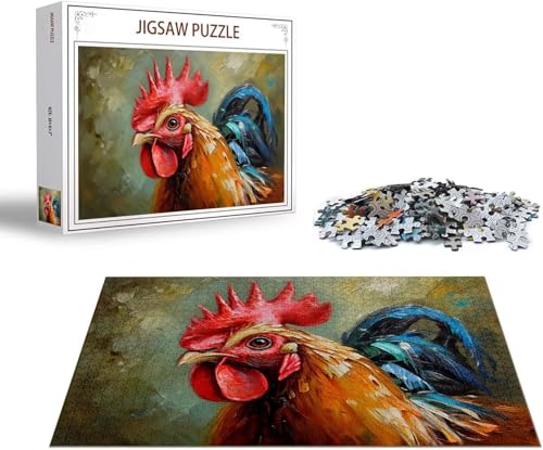 Puzzle 5000 Teile Tier Puzzle Huhn Holzpuzzle Erwachsene, DIY Groß Klassische Jigsaw, EIN Herausforderndes Rätsel, Puzzlespiele für Die Ganze Familie Jigsaw für Erwachsene und Kinder Ab 14 Jahrenx-61 von Gmeignl