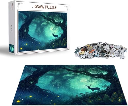 Puzzle 5000 Teile Traum Puzzle REH Holzpuzzle Erwachsene, DIY Groß Klassische Jigsaw, EIN Herausforderndes Rätsel, Puzzlespiele für Die Ganze Familie Jigsaw für Erwachsene und Kinder Ab 14 Jahrenx-5 von Gmeignl