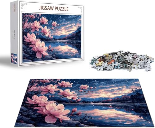 Puzzle Aurora Puzzle 1000 Teile Baum Holzpuzzle Erwachsene, Premium Quality Klassische Wooden Lernspiel, DIY Klassische Spaß Jigsaw Erwachsene, Challenging Game Jigsaws für Wohnkultur Geschenk x-216 von Gmeignl