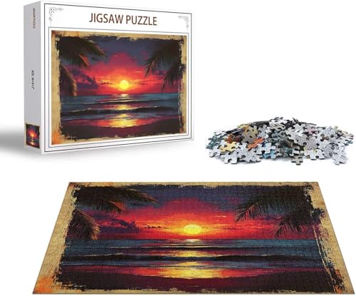 Puzzle Baum Puzzle 1000 Teile Mond Holzpuzzle Erwachsene, Premium Quality Klassische Wooden Lernspiel, DIY Klassische Spaß Jigsaw Erwachsene, Challenging Game Jigsaws für Wohnkultur Geschenk x-237 von Gmeignl