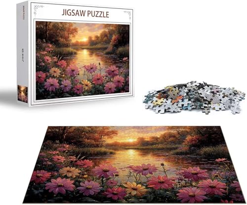 Puzzle Blume Puzzle 6000 Teile Mann Holzpuzzle Erwachsene, Premium Quality Klassische Wooden Lernspiel, DIY Klassische Spaß Jigsaw Erwachsene, Challenging Game Jigsaws für Wohnkultur Geschenk x-233 von Gmeignl