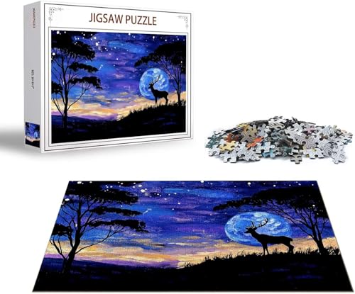 Puzzle Frau Puzzle 1000 Teile Landschaft Holzpuzzle Erwachsene, Premium Quality Klassische Wooden Lernspiel, Klassische Spaß Jigsaw Erwachsene, Challenging Game Jigsaws für Wohnkultur Geschenk x-97 von Gmeignl