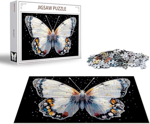 Puzzle Kaninchen Puzzle 2000 Teile Schmetterling Holzpuzzle Erwachsene, Premium Quality Klassische Wooden Lernspiel, DIY Spaß Jigsaw Erwachsene, Challenging Game Jigsaws für Wohnkultur Geschenk x-452 von Gmeignl