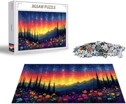 Puzzle Landschaft Puzzle 4000 Teile Farbe Holzpuzzle Erwachsene, Premium Quality Klassische Wooden Lernspiel, Klassische Spaß Jigsaw Erwachsene, Challenging Game Jigsaws für Wohnkultur Geschenk x-568 von Gmeignl