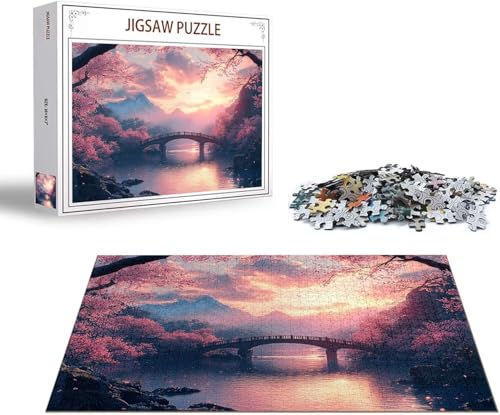 Puzzle Landschaft Puzzle 4000 Teile Fenster Holzpuzzle Erwachsene, Premium Quality Klassische Wooden Lernspiel, DIY Klassische Spaß Jigsaw Erwachsene, Challenging Jigsaws für Wohnkultur Geschenk x-504 von Gmeignl