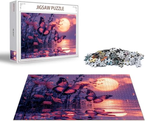 Puzzle Landschaft Puzzle 6000 Teile Schmetterling Holzpuzzle Erwachsene, Premium Quality Klassische Wooden Lernspiel, DIY Spaß Jigsaw Erwachsene, Challenging Game Jigsaws für Wohnkultur Geschenk x-113 von Gmeignl