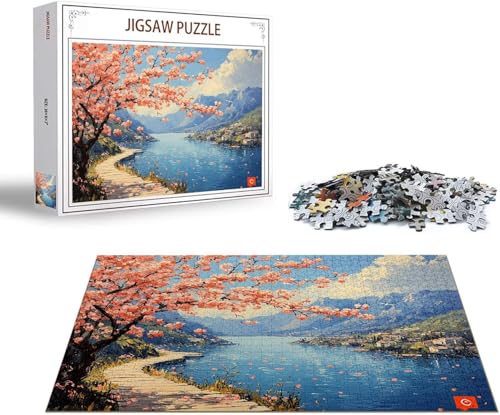 Puzzle Leuchtturm Puzzle 2000 Teile Boot Holzpuzzle Erwachsene, Premium Quality Klassische Wooden Lernspiel, Klassische Spaß Jigsaw Erwachsene, Challenging Game Jigsaws für Wohnkultur Geschenk x-210 von Gmeignl