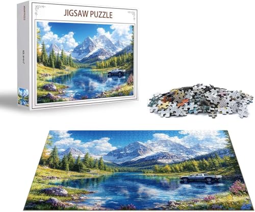 Puzzle Nordlicht Puzzle 2000 Teile Baum Holzpuzzle Erwachsene, Premium Quality Klassische Wooden Lernspiel, Klassische Spaß Jigsaw Erwachsene, Challenging Game Jigsaws für Wohnkultur Geschenk x-270 von Gmeignl