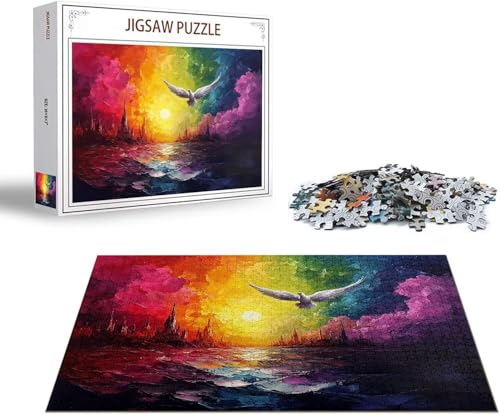 Puzzle Pfau Puzzle 6000 Teile Landschaft Holzpuzzle Erwachsene, Premium Quality Klassische Wooden Lernspiel, Klassische Spaß Jigsaw Erwachsene, Challenging Game Jigsaws für Wohnkultur Geschenk x-391 von Gmeignl