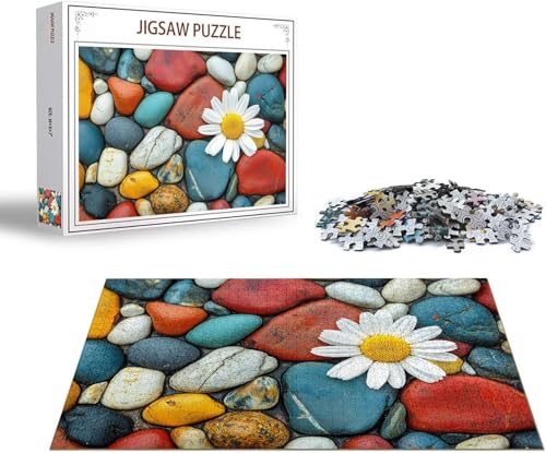 Puzzle Strand Puzzle 4000 Teile Gänseblümchen Holzpuzzle Erwachsene, Premium Quality Klassische Wooden Lernspiel, Klassische Spaß Jigsaw Erwachsene, Challenging Jigsaws für Wohnkultur Geschenk x-174 von Gmeignl