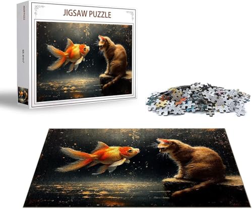 Puzzle Tier Puzzle 6000 Teile Katze Holzpuzzle Erwachsene, Premium Quality Klassische Wooden Lernspiel, DIY Klassische Spaß Jigsaw Erwachsene, Challenging Game Jigsaws für Wohnkultur Geschenk x-1 von Gmeignl