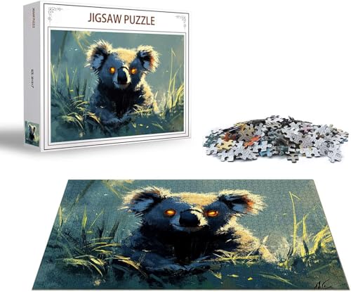 Puzzle Waschbär Puzzle 2000 Teile Tier Holzpuzzle Erwachsene, Premium Quality Klassische Wooden Lernspiel DIY Klassische Spaß Jigsaw Erwachsene, Challenging Game Jigsaws für Wohnkultur Geschenk x-478 von Gmeignl