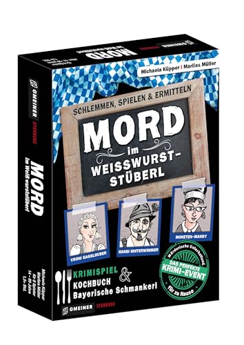 Gmeiner Verlag 581611 Mord Im WeißwursTSTüberl Kartenspiel: schlemmen, spielen & ermitteln (Krimispiele im GMEINER-Verlag), White von Gmeiner Verlag