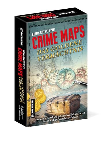 GMEINER Crime Maps - Das goldene Vermächtnis Krimi-Kartenspiel für 1 bis 4 Spieler ab 14 Jahren von Gmeiner Verlag