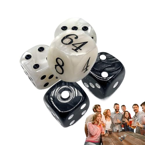 Backgammon Würfel - Klassische Spielwürfel - Acryl Multiplikator Würfel Set Mit Wasserdichter Tasche Für Brettspiel, Doubler, Wettkampf, Freizeit, Geschenk Für Brettspielliebhaber Backgammon Würfel - Klassische Spielwürfel - Acryl Multiplikator Würfel Set Mit Wasserdichter Tasche Für Brettspiel, Doubler, Wettkampf, Freizeit, Geschenk Für Brettspielliebhaber von Gmokluytw