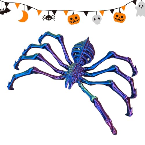 Gmokluytw 3D-gedrucktes Spinnen-Fidget, 3D-gedruckte Gelenkspinne - Bewegliche Gelenke Wolf Spider Fidget Toys - Schreibtischspielzeug für Erwachsene, Spielzeug zum Stressabbau für den Arbeitsplatz zu von Gmokluytw