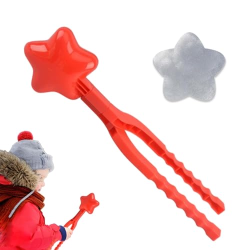 Gmokluytw Formen für Schneebälle, Werkzeug zum Formen von Schneebällen - Ergonomisches Schneespielzeug im Sternendesign,Schneespielzeug für den Außenbereich, Schneeballmacher, Schneeballspielzeug für von Gmokluytw